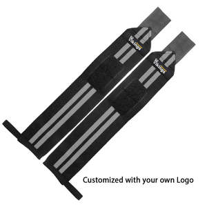 Premium Oriental Vikings Black & <b>White</b> Striped Elastic Wrist <b>Wraps</b> (Polyester & Rubber) for Sports-Unisex - Product Image 3