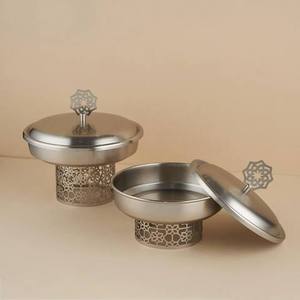 Novedades de Ramadán: Soporte para Servir Dátiles Hecho a Mano, de Metal y Madera, Ecológico, Duradero, Sin Plomo, de Alta Calidad - Product Image 1