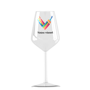 Bicchiere da vino Cabernet personalizzato 37 cl Design Europeo Personalizzato con Stampa Digitale Nessun Ordine Minimo Prodotto in Francia - Product Image 2