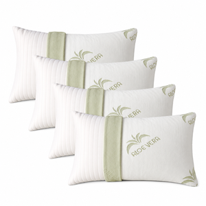 Cuscino in Memory Foam con Fibre di Aloe Vera Evergreenweb, Altezza 15cm, Made in Italy, Fodera Lavabile, Traspirante e Ipoallergenico - Product Image 3