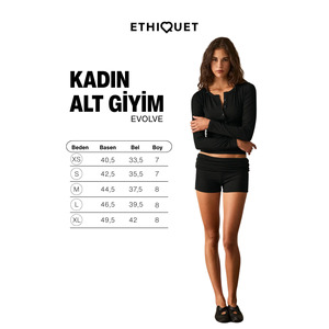 ETHIQUET EVOLVE Pantalones cortos plegables de cintura alta de tela suave y elástica para mujer - Product Image 6