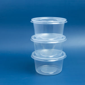 Vietnam usine 600ml 20oz forme ronde Transparent PP plastique à emporter contenants alimentaires avec couvercle jetable été vente chaude - Product Image 1