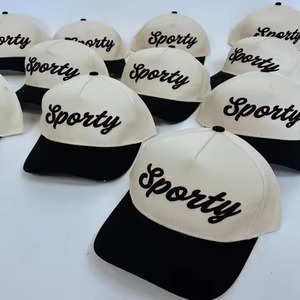 Le plus récent style 3D sport casquette de course chapeau sec coton polyester respirant vêtements d'extérieur avec passepoil réfléchissant style Hip Hop - Product Image 4