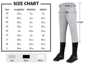 Wholesale Baseball\Softball Pants Ankle Length Solid Sublimation 100%Polyester Plus Size Teams Training Sports Uniform <b>Knickers</b> - Product Image 6