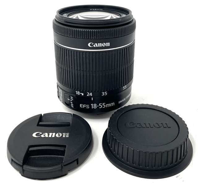 used camera lens Canon EF-S 18-55mm f/3.5-5.6 is STM Camera Lens
