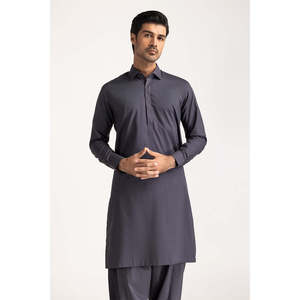 Costume de cérémonie gris graphite SK-PSD24-014, pantalon en viscose à simple boutonnage, fermeture éclair, taille XL, pour mariage ou affaires - Product Image 3