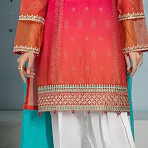 Robe d'hiver ethnique Shalwar Kameez pakistanaise indienne Punjabi en coton et lin pour les fêtes et autres occasions - Product Image 5