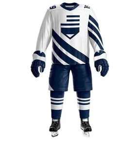 Uniforme de hockey sur glace pour hommes adultes 100% polyester séchage rapide et respirant couleurs personnalisées fabriqué au Pakistan coupe surdimensionnée - Product Image 5