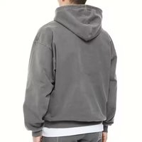 Sweat-shirt à capuche pour homme, coupe classique, couleur unie, 100% coton, tissu molletonné français, streetwear décontracté, design avec poche, vêtements d'hiver