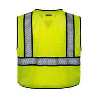 Gilet de sécurité en maille polyester réfléchissant haute visibilité, bicolore, avec poches multifonctionnelles, pour le travail, fabriqué sur mesure