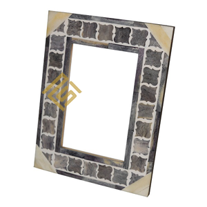 Article artisanal indien prix de gros produit conception personnalisée corne os cadre photo résine bois haute qualité meilleure vente - Product Image 5