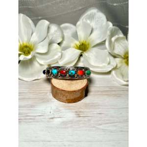 กำไลข้อมือเงินแท้ประดับพลอยหลากสี ดีไซน์ทันสมัย เครื่องประดับแฟชั่น - Product Image 1