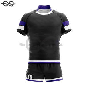 Precio al por mayor Uniforme de rugby personalizado Producto más vendido 100% Poliéster Uniforme de rugby Ropa deportiva por encargo - Product Image 5