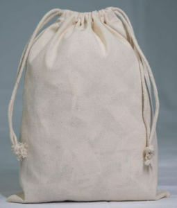 Sac à cordon en coton écologique imprimé avec logo personnalisé - Réutilisable, multi-tailles (5-7 pouces) pour cadeaux promotionnels et usage quotidien - Product Image 2