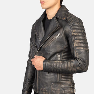 Chaqueta de invierno ajustada con cuello levantado para hombre, cárdigan cálido con cremallera de tamaño extra con cuero PU, cómodo y elegante - Product Image 5