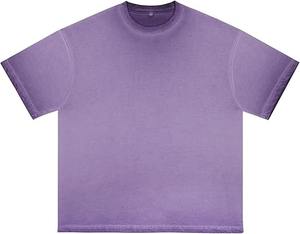 Trade Assurance Men Drop Shoulders Acid Wash Vintage T Shirts Hombres Casual Crew Neck Stone Washed Men's Acid Wash T-Shirts - Product Image 4