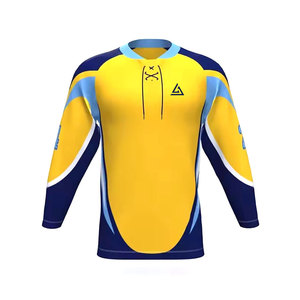 Maillot de hockey sur glace 100 % polyester, léger, respirant, écologique, à séchage rapide, le plus vendu, avec options personnalisables - Product Image 1