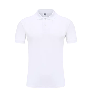 Polo informal para hombre con secado rápido y logotipo impreso personalizado 100% algodón patrón sólido manga corta Camiseta barata - Product Image 1