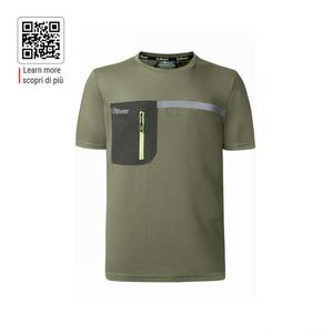 Ropa DE SEGURIDAD reflectante para mujer, camiseta Christal Burnt Olive en tela, color verde oliva - Product Image 1