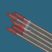 Aiguille d'éjection en plastique technique hybride rigide rouge haute performance R0.050-R0.350mm pour matrices de semi-conducteurs, état neuf, modèle de pointe