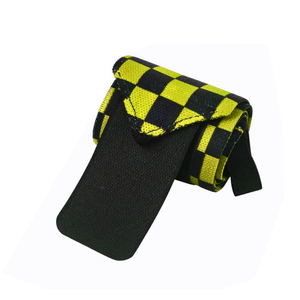 Muñequeras Deportivas de Algodón a Cuadros con Logotipo Personalizado y Cierre de Velcro para Gimnasio, Levantamiento de Pesas, Potencia y Entrenamiento de Fuerza - Product Image 2