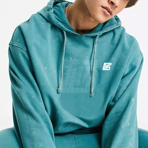 ชุดลำลองผู้ชายแบบโอเวอร์ไซส์ ลวดลายย้อมสีแบบแอซิด ผ้าฝ้ายฟลีซใส่สบาย สไตล์สตรีทแวร์ ชุดสองชิ้น - Product Image 6