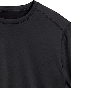 OEM ODM haute qualité 100% coton T-shirt uni unisexe de luxe Streetwear col en O lourd impression numérique Logo personnalisé tricoté - Product Image 3
