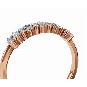 แหวนเพชรทรงบาแก็ตต์ รุ่น Amenas Brilliance เพชรเลี้ยงในห้องปฏิบัติการ สามารถสวมซ้อนกันได้ ทำจากทอง 9k 14k 18k สีเหลือง ชมพู ขาว ดีไซน์หรูหราสำหรับงานแต่งงาน - Product Image 3