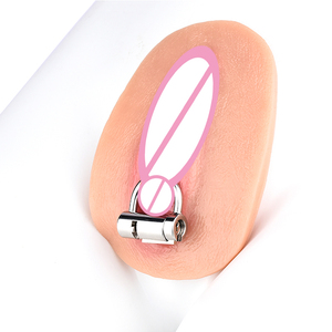 อุปกรณ์ล็อคปลายองคชาตสแตนเลส FRRK สำหรับ BDSM ช่วยชะลอการหลั่ง กระตุ้นปลายองคชาต แหวนล็อคคลิตอริส อุปกรณ์ควบคุมความสุขทางเพศสำหรับผู้ชายและผู้หญิง - Product Image 2