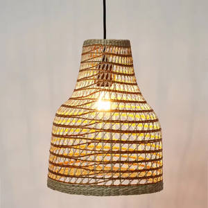 Meilleure vente SeagrassLampshade Design d'éclairage classique Tenture murale Économisez des coûts Vente en gros Vietnam - Product Image 2