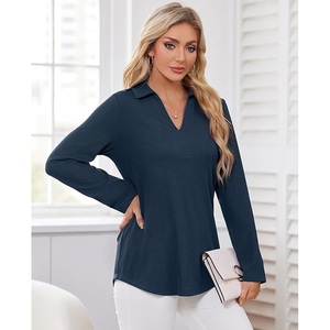 Camisas DE TRABAJO Blusas para mujer Ropa informal formal Blusas Loose Fit Business Casual Dressy Korean Camisa de trabajo de manga larga - Product Image 3