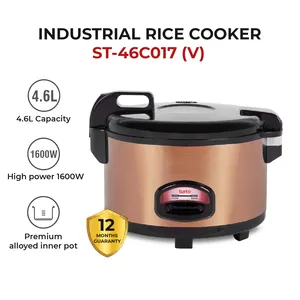 Olla arrocera industrial Sato 46C017 (V) 4.6L de capacidad cocina alrededor de 2,6 kg de arroz Tecnología japonesa fabricada en Vietnam