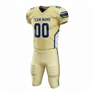 ชุดอเมริกันฟุตบอลแบบกำหนดเองสำหรับผู้ชายและเยาวชน ชุดกีฬาทีมแบบส่วนตัว รวมถึงเสื้อเจอร์ซีย์ระบายอากาศ กางเกง และไซส์พลัส - Product Image 2