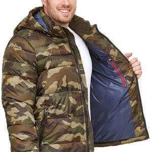 แจ็กเก็ตผ้าฝ้ายบุนวมสำหรับผู้ชาย, เสื้อกันหนาวมีฮู้ดไซส์พิเศษปรับแต่งได้ - Product Image 5