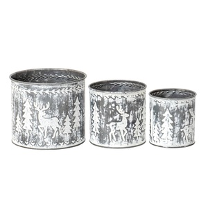 Macetas de Hierro Metálico con Asa Lateral, Macetas para Plantas de Jardín a Bajo Precio, Juego de 2 Macetas Galvanizadas con Forma Personalizada - Product Image 2