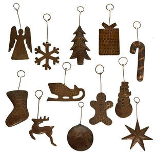 Adorno Navideño Colgante de Hierro Forjado con Diseño de Reno, Acabado Antiguo para Decoración Navideña del Hogar - Product Image 5