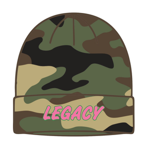 Gorro de Punto Camo Legacy, Hermandad Griega, Color Rosa y Verde, para Mujer, Invierno, Ropa de Hermandad Universitaria - Product Image 5