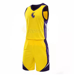 Jersey de uniforme de baloncesto de alta calidad para hombre y conjunto corto opciones de talla grande colores transpirables de dos tonos al por mayor - Product Image 6