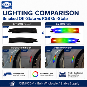 Pour Ford Mustang S650 Gen7 2024 et versions ultérieures, feux de position latéraux LED RGB avant et arrière, livraison depuis l'entrepôt américain - Product Image 4