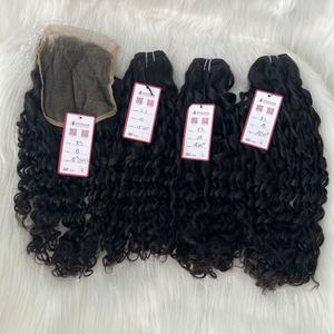 Échantillon gratuit de machine à cheveux vietnamiens bruts à cuticule alignée par DHL UPS FedEx Ship-Straight Wavy Curly Jerry Curl Style - Product Image 2