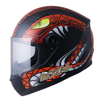 Casque de moto intégral M136 ROYAL de haute qualité fabriqué au Vietnam, avec visière simple en ABS, design vintage, casque de sécurité
