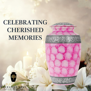 โกศบรรจุอัฐิสีชมพูเงิน สไตล์อเมริกัน/ยุโรป สำหรับบรรจุอัฐิมนุษย์ ขนาด 220 คิวบิกอินช์ เป็นมิตรกับสิ่งแวดล้อม ทนทาน ดีไซน์ปรับแต่งได้ - Product Image 6