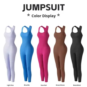 Combinaison de sport de yoga une pièce pour femmes, séchage rapide, tenue de course, body sculptant, taille et hanches rehaussées, vêtements de sport sexy - Product Image 6