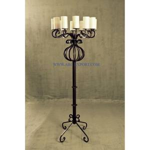 Candelabro con revestimiento de polvo blanco de gran tamaño, 5 brazos, diseño maravilloso, candelabro de lujo para el hogar y el restaurante - Product Image 6