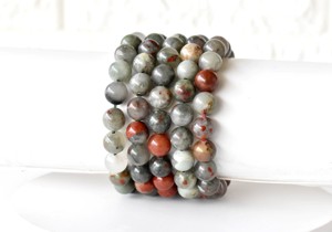 Wholesale Custom Conglomerate 8mm Crystal <b>Bracelets</b> Bulk <b>Gemstone</b> Beaded <b>Bracelets</b> for Gift Jewelry - Product Image 2