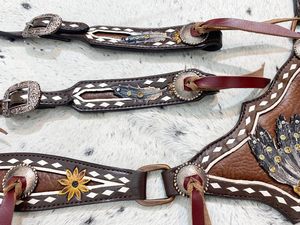 Kaamkaaj KKJ01 - Arnés de Piel Genuina y Metal Estilo Western con Hebilla de Liberación Rápida, Ajuste Regular para Principiantes en Equitación - Product Image 3