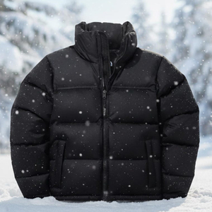 Lightweight Hooded Insulated Puffer Jacket with Front Logo Waterproof & Breathable Winter Outerwear for Export - Product Image 6
