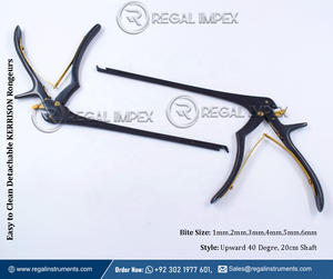 Kerrison Rongeur 3 mm 40 degrés Instruments Neurochirurgicaux RI-NS-90016 Manuel Certifié CE Facile à Nettoyer - Product Image 5