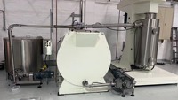 Machine combinée de raffinage et de broyage pour beurre de noix et chocolat, type conche et broyeur à billes