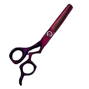 Tijeras de peluquero industriales baratas de la mejor calidad, mango de plástico en blanco para zurdos con borde liso para cortar el cabello - Product Image 6